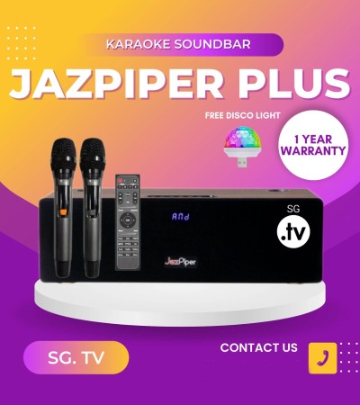 [ONE DAY DELIVERY] JAZPIPER | JAZPIPER PLUS | VERSION 2 | FAMILY HOME KARAOKE SYSTEM | SOUNDBAR | POWERFUL SPEAKER | NEW VERSION [SUPPORT LOCAL]