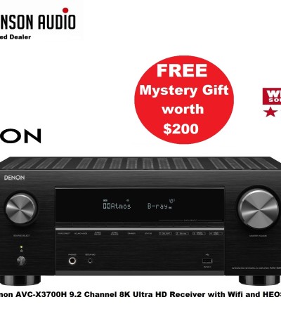 Denon AVC-X3700H 9.2 Channel 8K Ultra HD Receiver with Wifi and HEOS